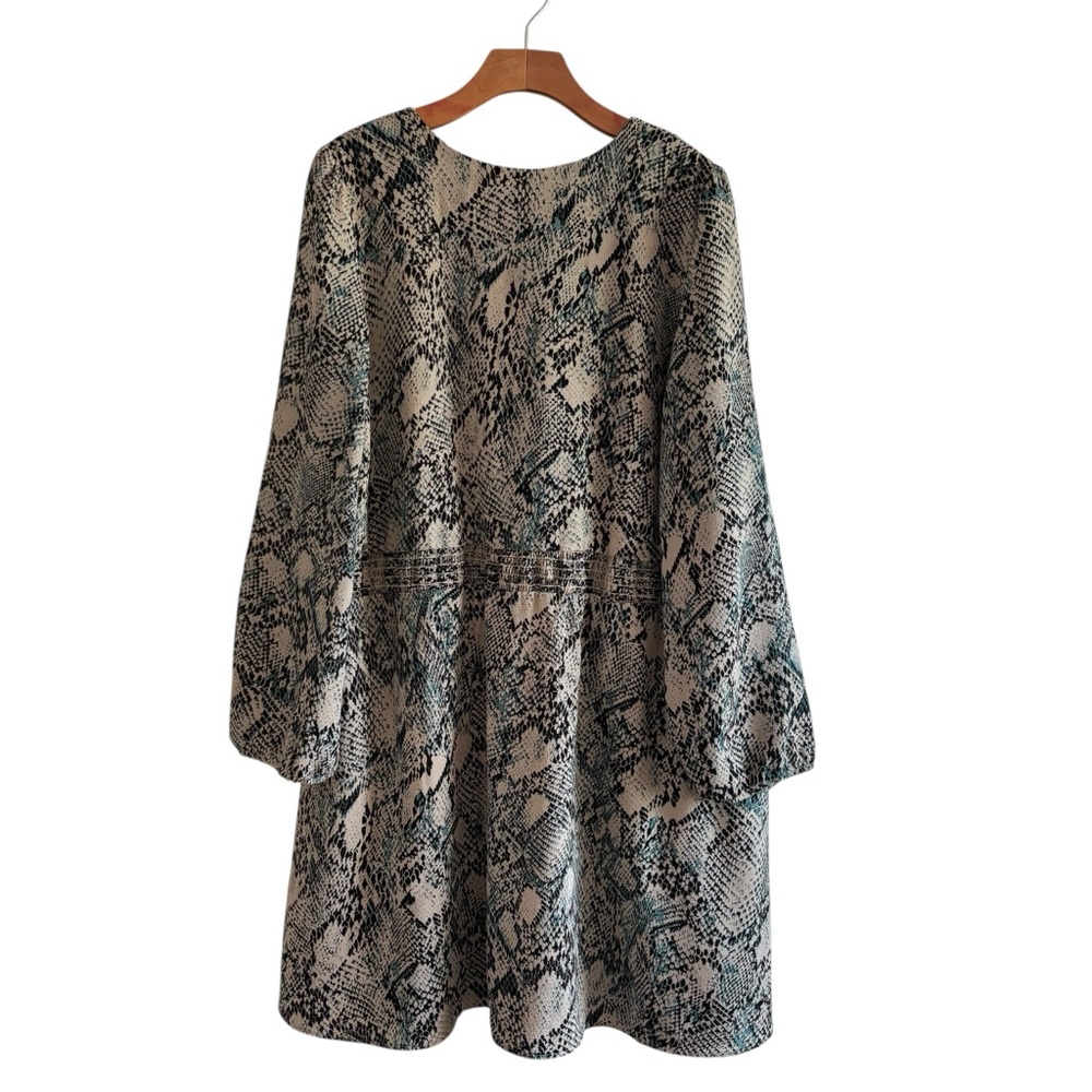 SLATE & WILLOW Phyton Printed Surplice Wrap Dress Xl - Picture 10 of 14